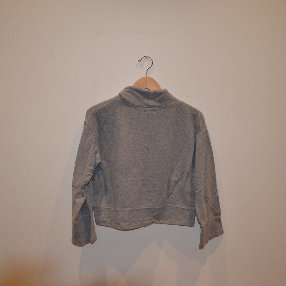 Madewell Size XS Grey Mockneck Sweatshirt - Picture 2 of 3